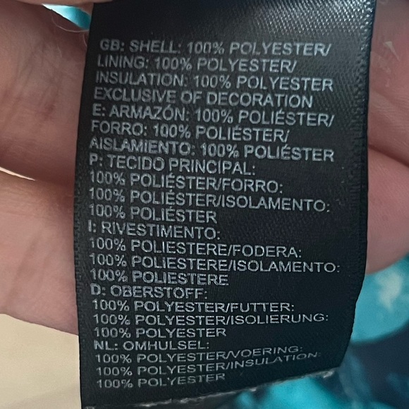 The North Face Womens Garner Triclimate Blue Snowflower Rain Jacket Size XS - Picture 6 of 10